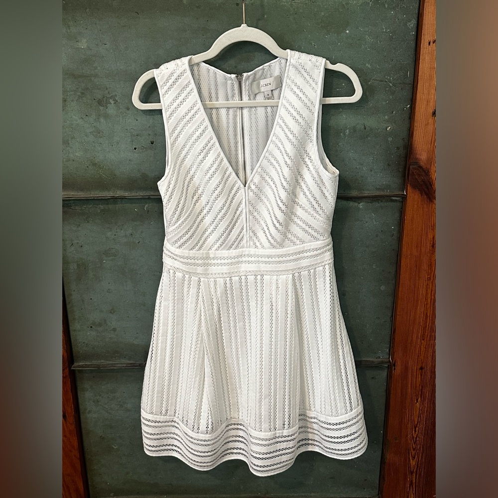 Jcrew size 8 white dress